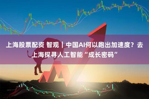 上海股票配资 智观｜中国AI何以跑出加速度？去上海探寻人工智能“成长密码”